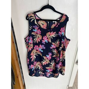 Daniel Rainn Floral Tank Top Woman’s Size 1x